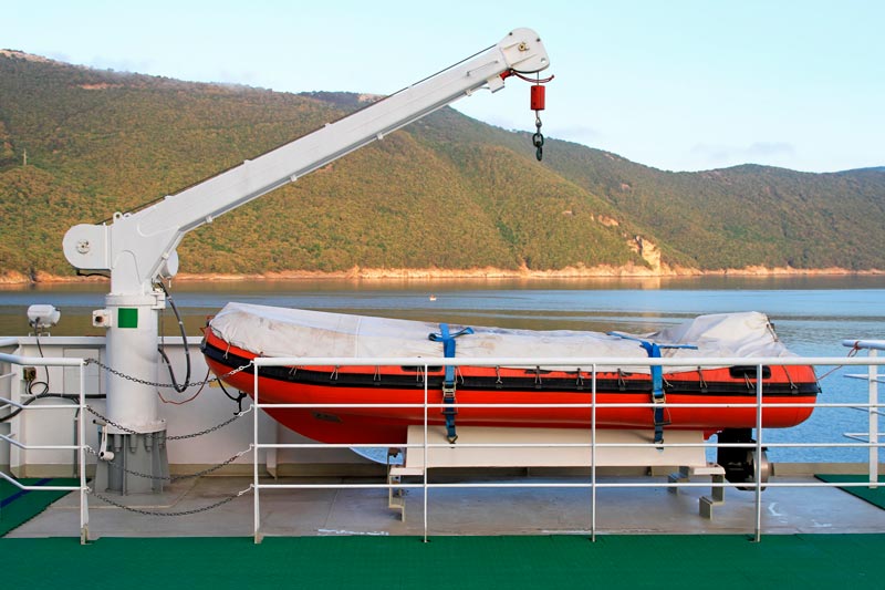 m drive application slew drive for boat crane