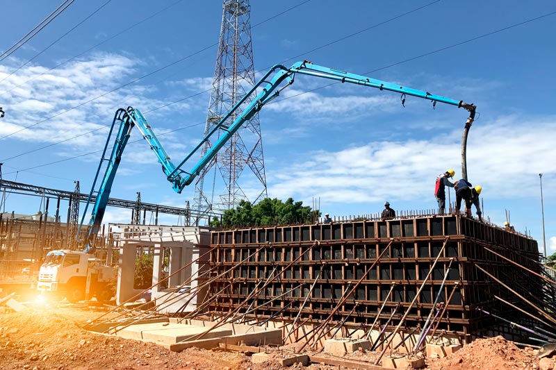 m drive application slewing drive concrete pump vehicle