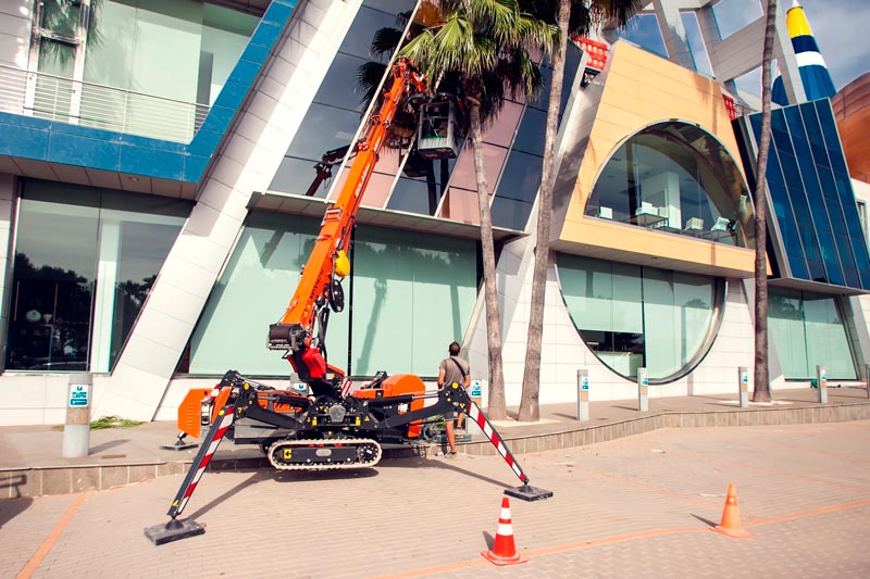 m drive application slewing drive for spider lifting platforms